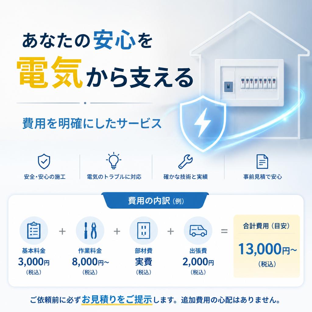 あなたの安心を電気から支える、費用を明確にしたサービス