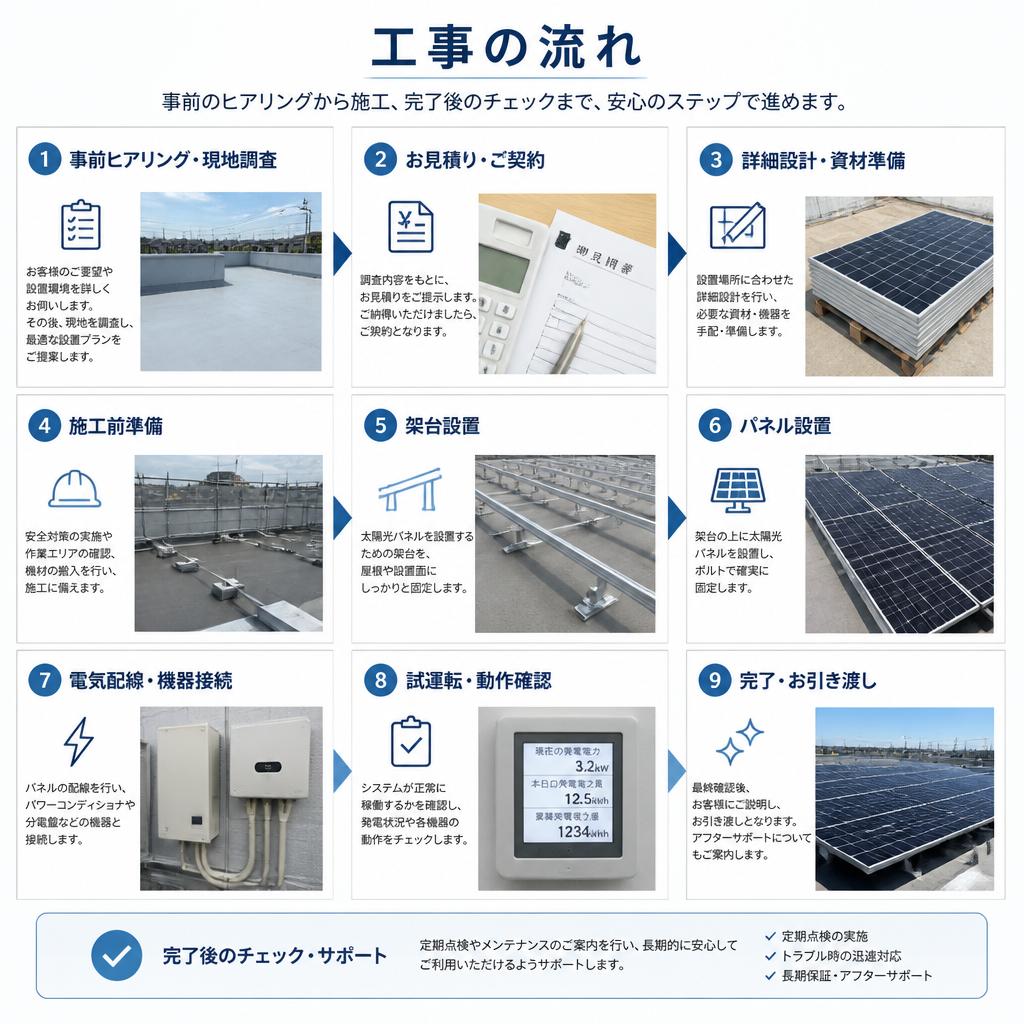 2. 壁面アンテナ設置の流れ