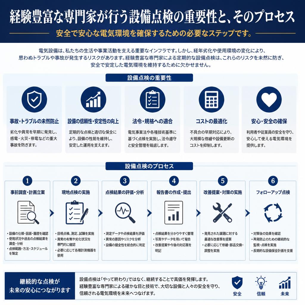 専門家による丁寧な設備点検