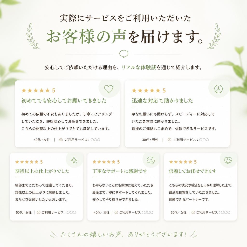 お客様の声