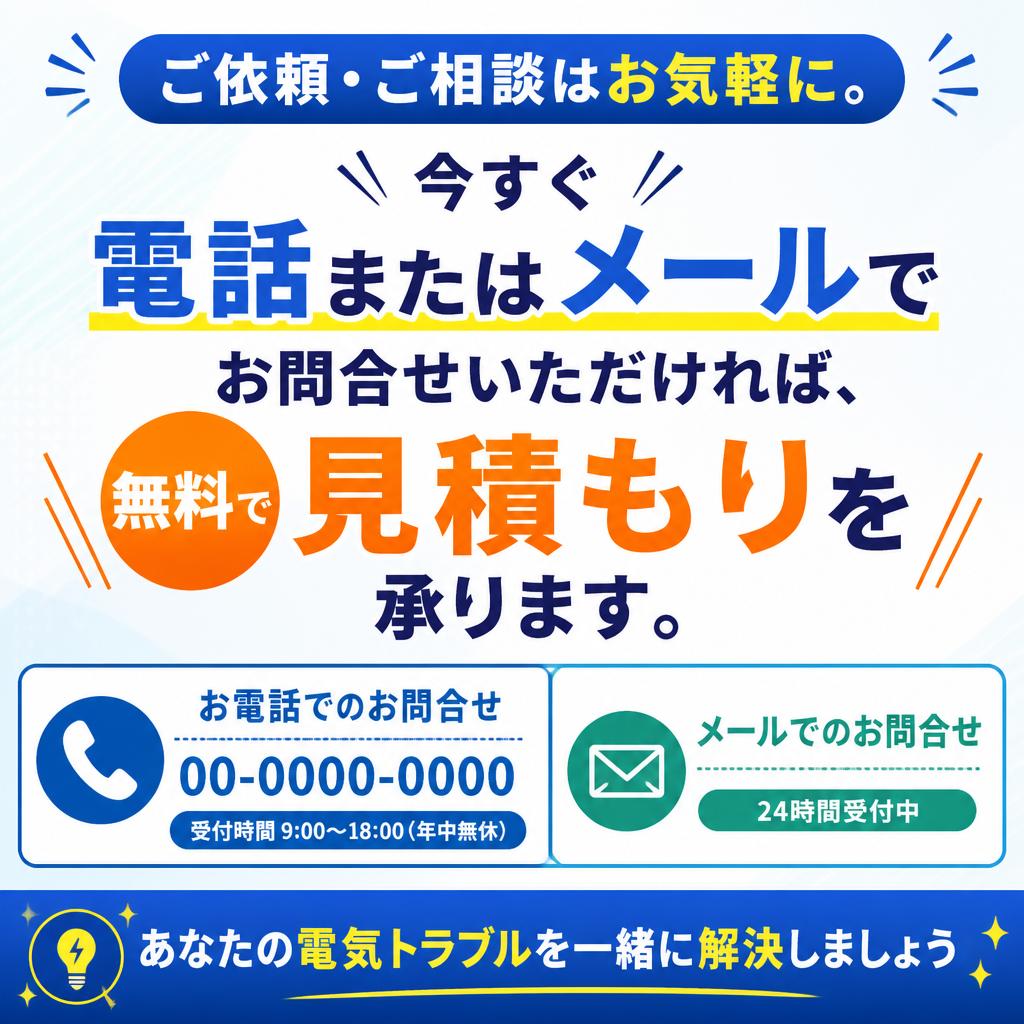 今すぐ無料見積もりを！