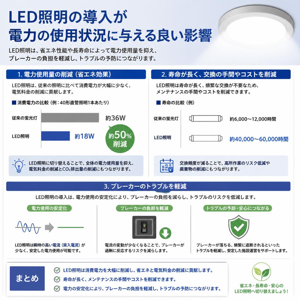 LED照明による影響とそのメリット