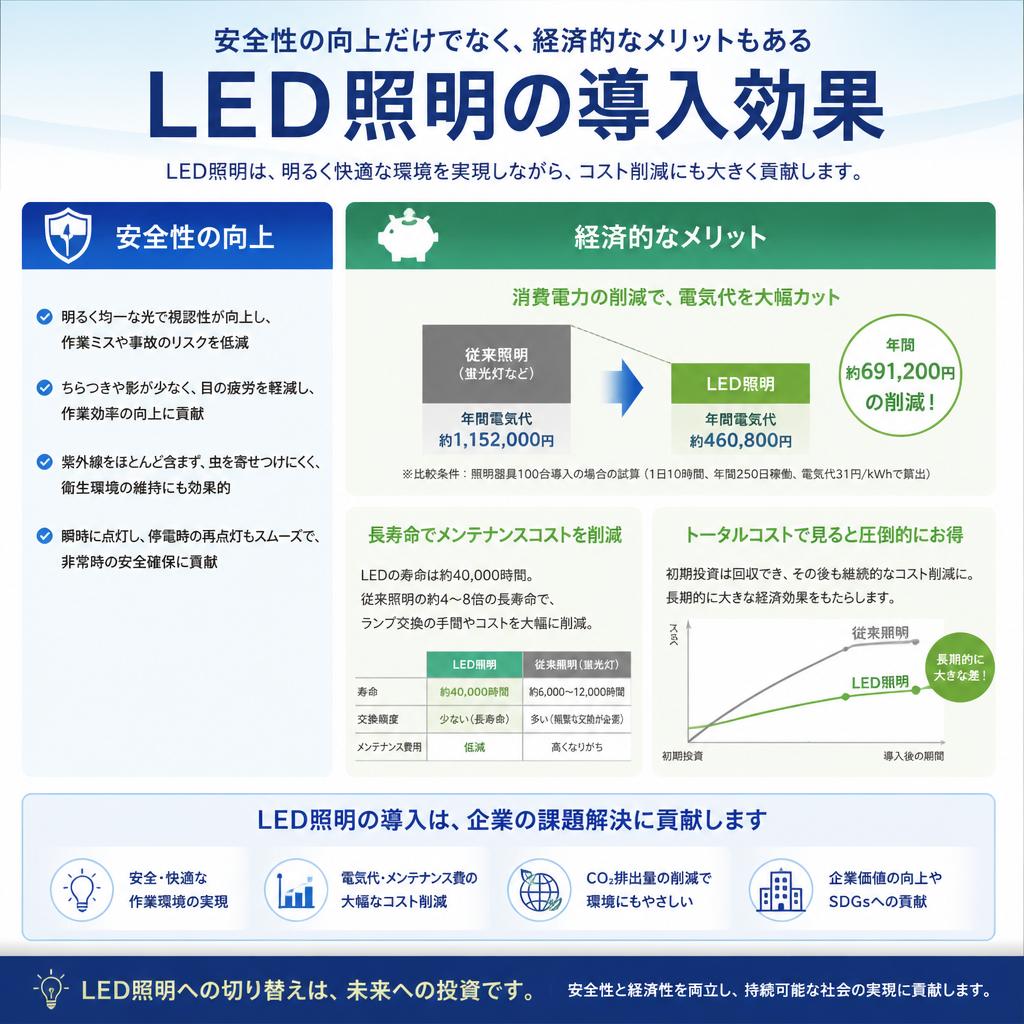 LED照明の導入効果