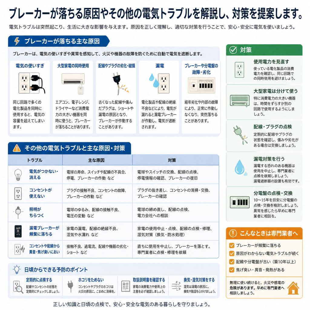 4. よくある電気トラブルと対策