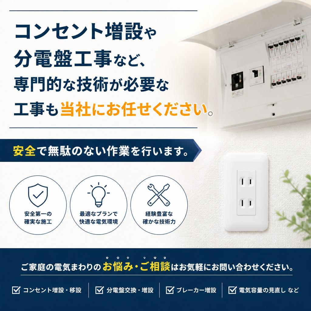 専門的な電気工事