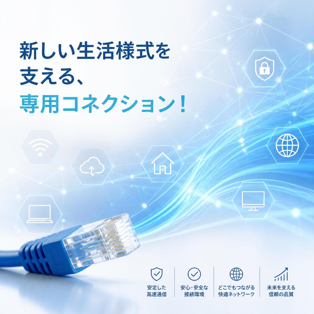 新しい生活様式を支える、専用コネクション！