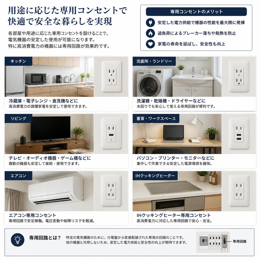 専用コンセントの必要性
