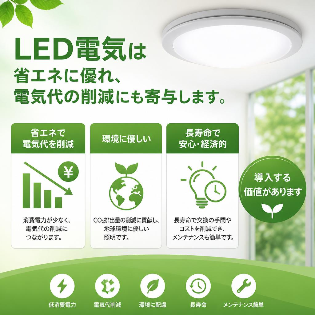 LED電気の導入メリット